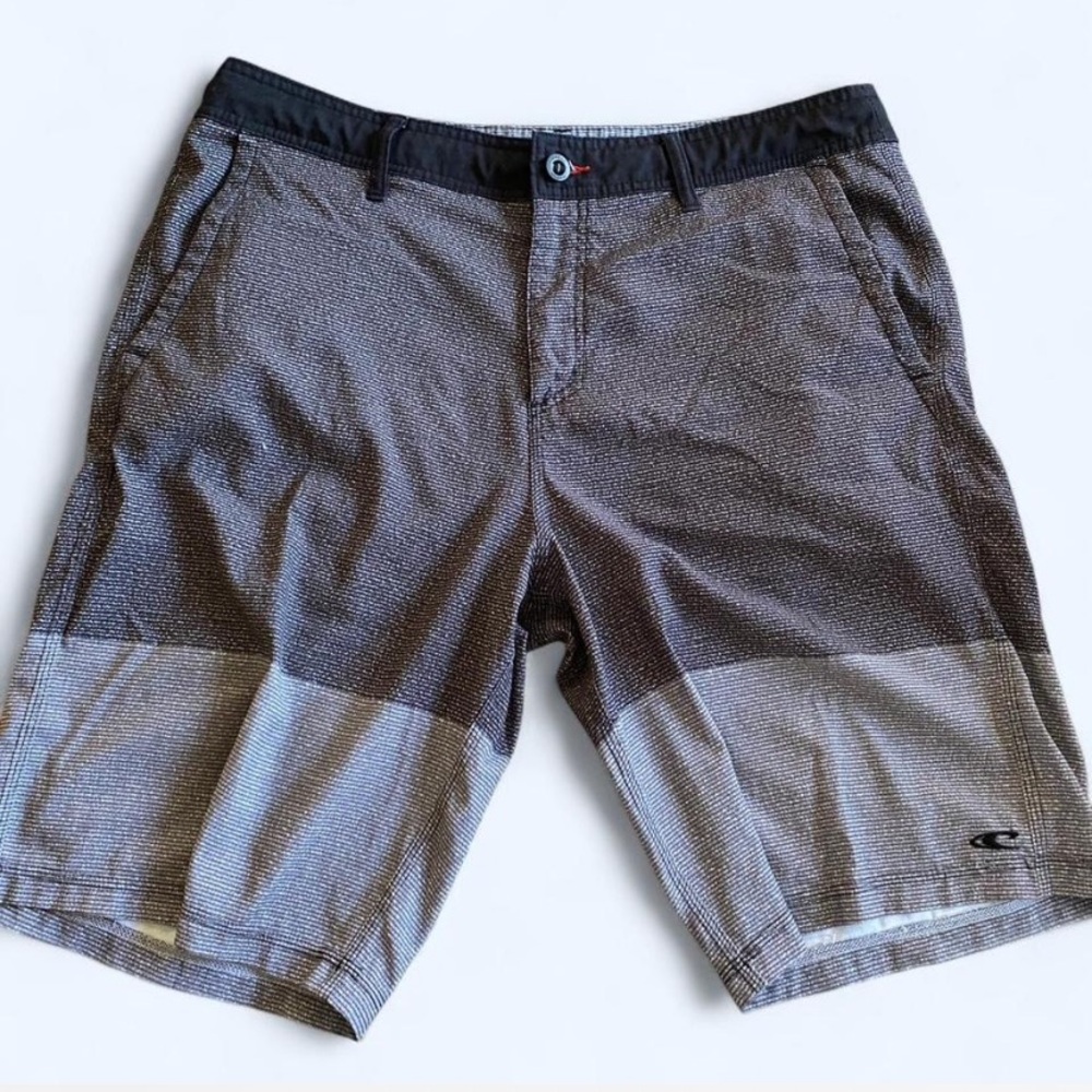 O'Neill Men's Black and Gray Hybrid Shorts